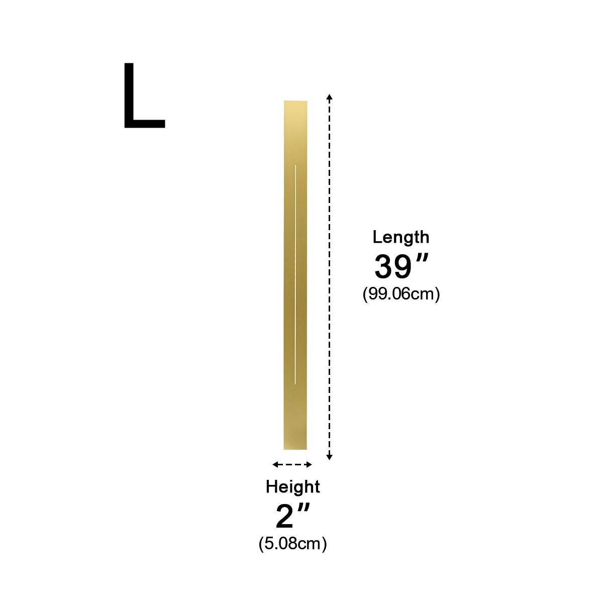 Linear LED Accent Strip Light 47 Inch Black Iron Acrylic Fixture Hardwired Adjustable Color Temperature for Bedroom Hallway Mirror Vanity Mo