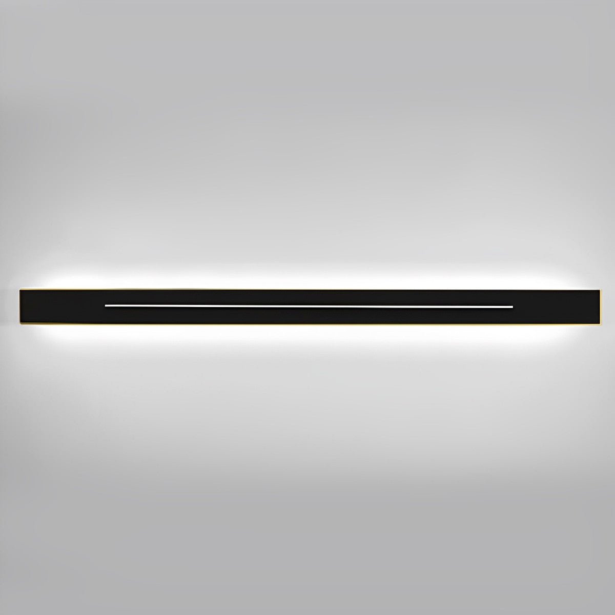 Linear LED Accent Strip Light 47 Inch Black Iron Acrylic Fixture Hardwired Adjustable Color Temperature for Bedroom Hallway Mirror Vanity Mo