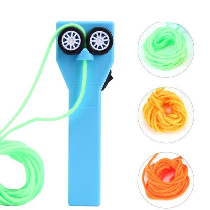 Handheld String Spinner Toy Fidget Gadget Loop Launcher Rechargeable Physics Game for Kids Adults Desktop Party