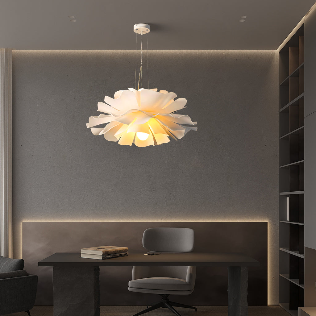 Overhead Ceiling Fixture Layered Acrylic & Metal Construction White Finish for Kitchens Entryways Bedrooms Living Spaces Modern Home Decor