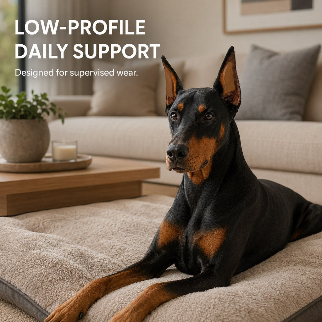 Ortekor At-Home Dog Ear Posting Support Patch Kit - Low-Profile Adhesive Support Without Separate Liquid Glue