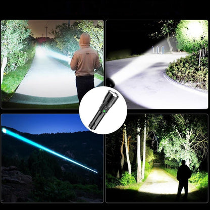 Rechargeable High-Output Tactical Flashlight with USB Power Bank – 5-Mode Zoomable LED Torch for Camping, Emergencies & Outdoor Adventures