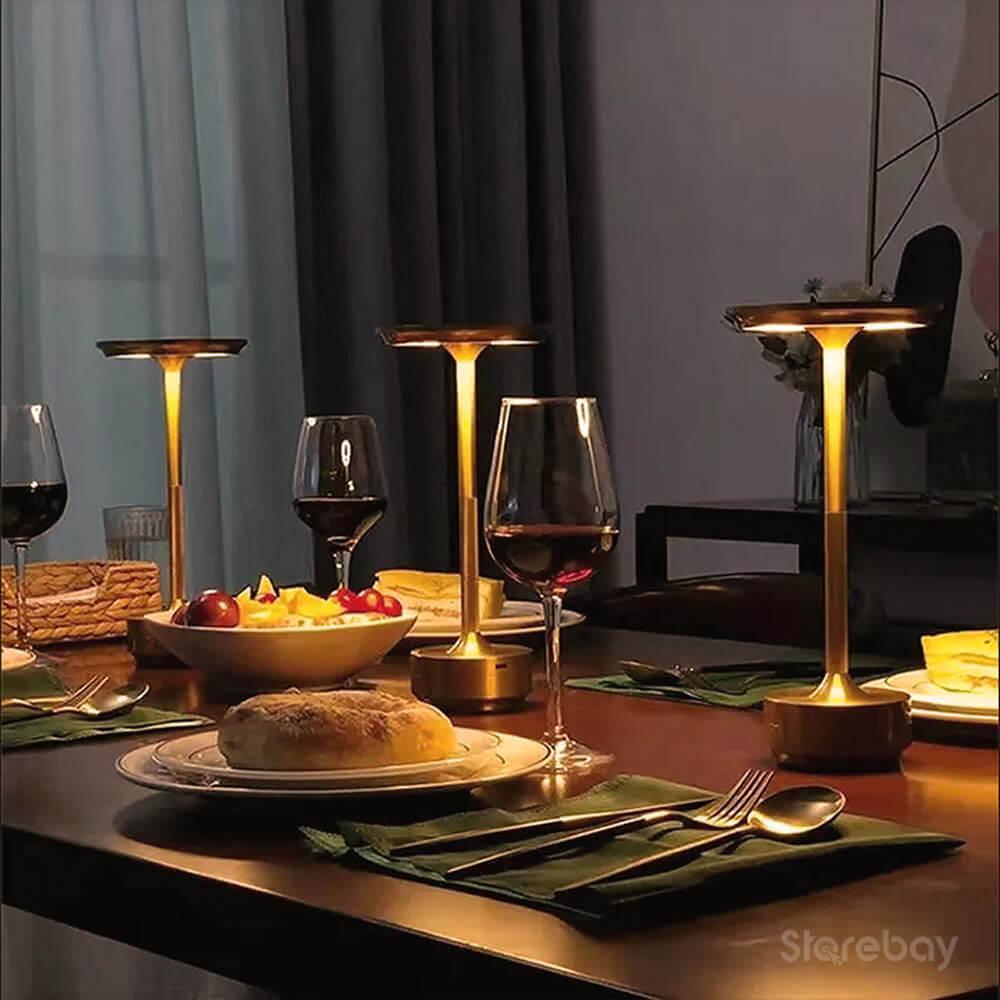 Ortekor Modern Wireless Charging Lamp with Elegant Aluminum Design for Cozy Ambiance