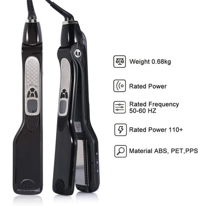 Ceramic Steam Hair Iron with Digital Display & Moisture Control for Silky Results