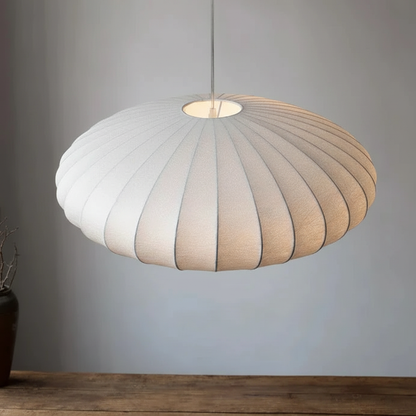 Crystal Ceiling Light 12 in Fabric Shade Fixture for Dining Room Living Room Hallway Decorative Hanging Lamp Glam Style