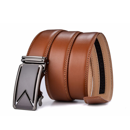 Full-Grain Cowhide Dress Belt for Men – Waterproof & Scratch-Resistant Genuine Leather Belt with Classic Buckle for Suits, Jeans &