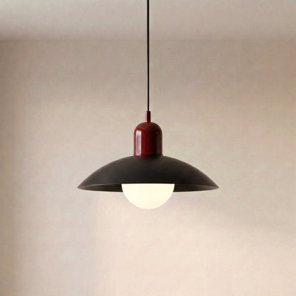 Round Iron Pendant Light with Adjustable 59 in Cable for Kitchen Island, Dining Table & Living Room | Scandinavian Modern Design in 20