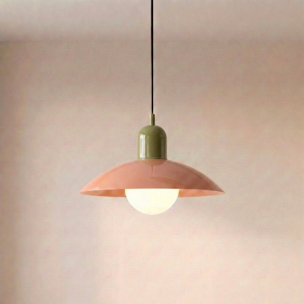Round Iron Pendant Light with Adjustable 59 in Cable for Kitchen Island, Dining Table & Living Room | Scandinavian Modern Design in 20