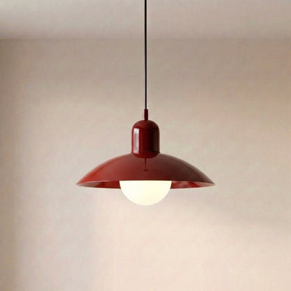 Round Iron Pendant Light with Adjustable 59 in Cable for Kitchen Island, Dining Table & Living Room | Scandinavian Modern Design in 20
