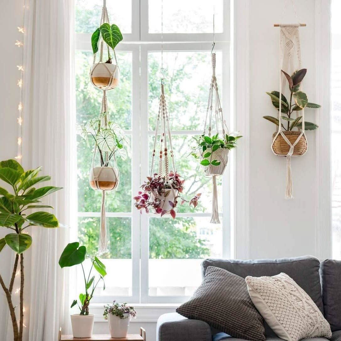 HANGBELLE – Hanging Basket Set of 4 for Charming Interior Decor