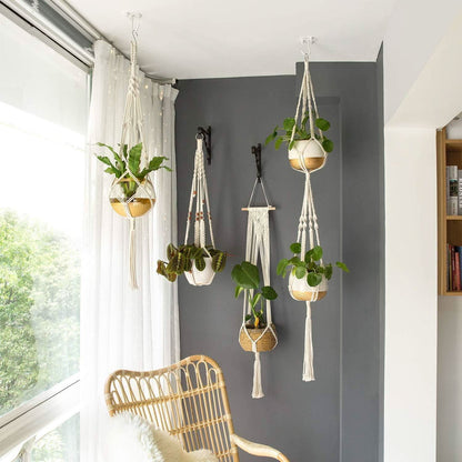 HANGBELLE – Hanging Basket Set of 4 for Charming Interior Decor