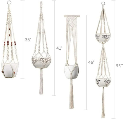 HANGBELLE – Hanging Basket Set of 4 for Charming Interior Decor