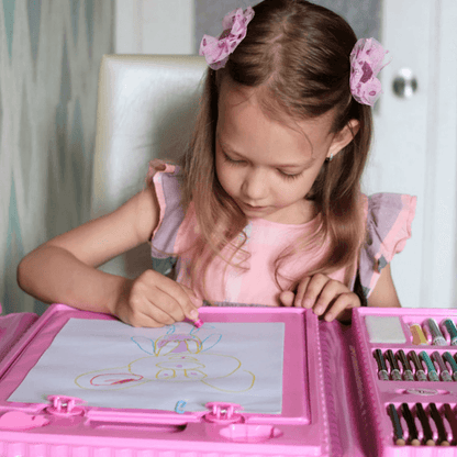 208-Piece Kids Art Supply Set with Crayons Markers Colored Pencils for Drawing Coloring Creative Play Boys Girls