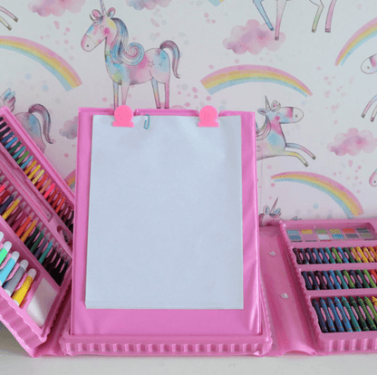 208-Piece Kids Art Supply Set with Crayons Markers Colored Pencils for Drawing Coloring Creative Play Boys Girls