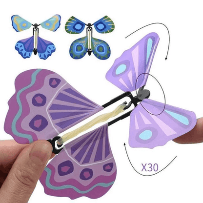 Wind-Up Flying Butterfly Surprise for Greeting Cards & Books | Novelty Gift Toy for Weddings Parties Birthdays
