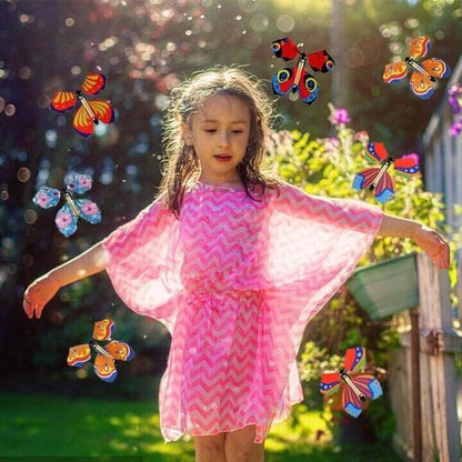 Wind-Up Flying Butterfly Surprise Card Insert Toy for Greeting Cards Books Party Favors