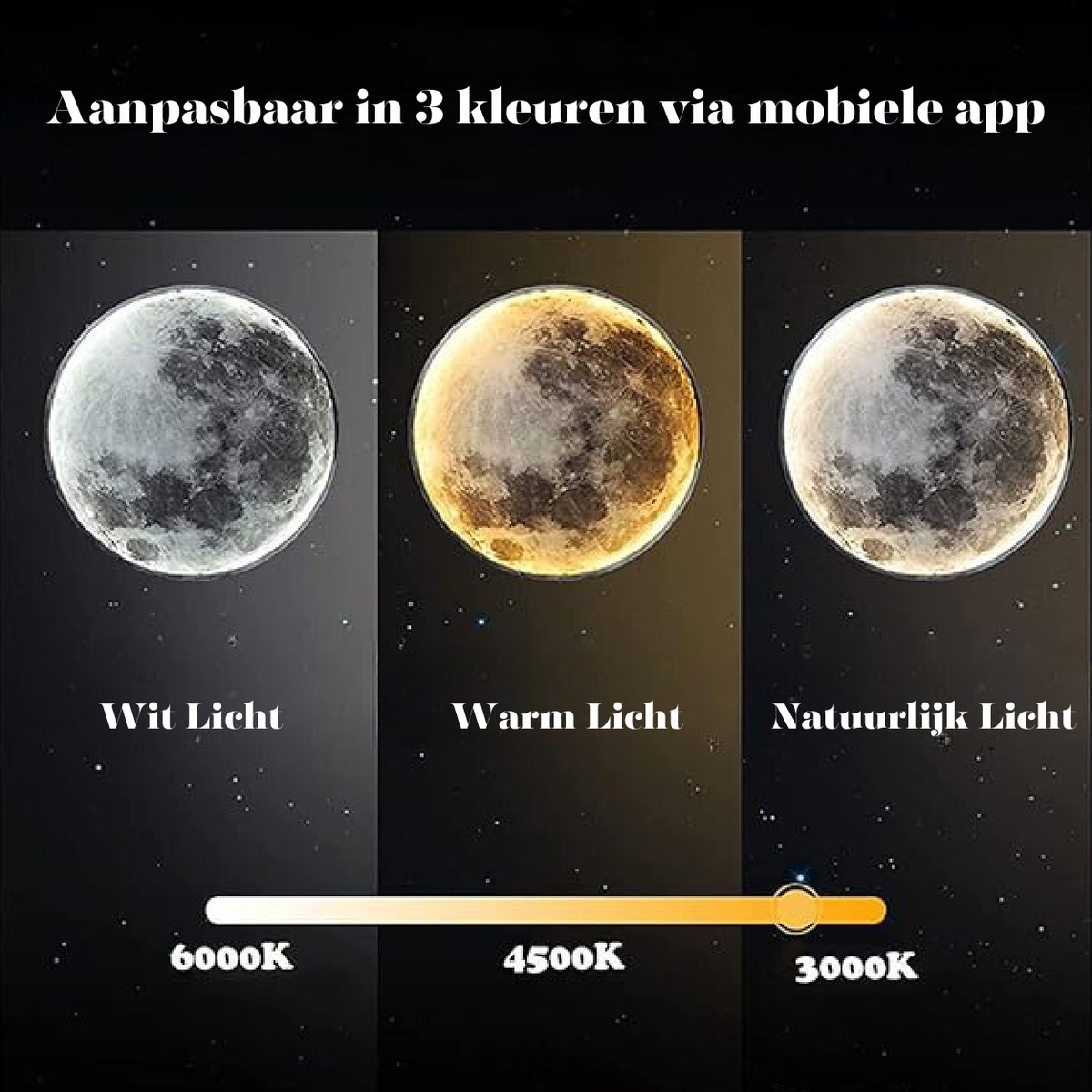 Dimmable LED Moon Wall Sconce with Remote | Adjustable 3000K–6000K Lighting for Bedroom Living Room Hallway | Alloy Fixture Covers 108–162 s