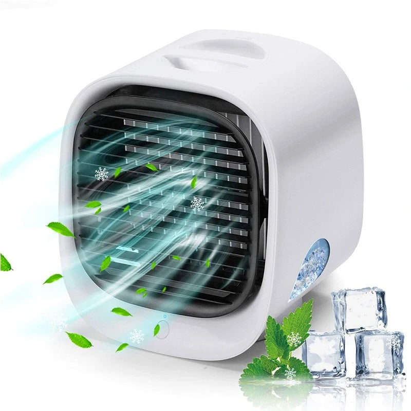 Desktop Personal Air Cooler with Humidifier Function Quiet Evaporative Cooling Fan for Bedroom Office Small Spaces Portable USB Powered