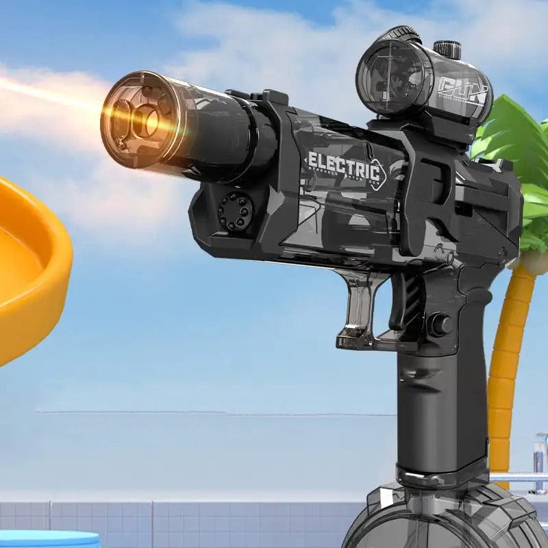 Electric Water Blaster Gun with LED Lights 17 fl oz Tank 26-33 ft Range for Pool Beach Party Summer Outdoor Fun Rechargeable Battery Powered