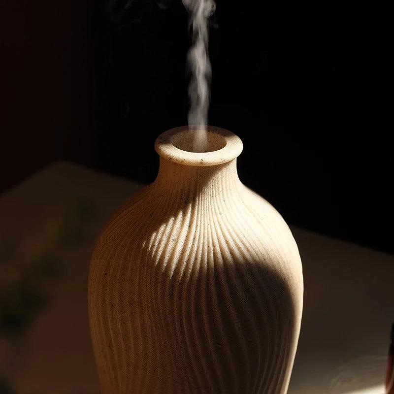 Boho Vase Humidifier with Ultrasonic Essential Oil Diffuser