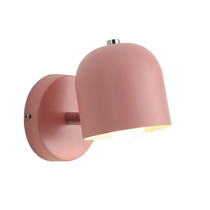 Compact Glass Shade Sconce Light 6.7 Inches Iron Flush-Mount Fixture Bedside Hallway Ambient Lighting Wall or Ceiling Mount Modern Minimalis
