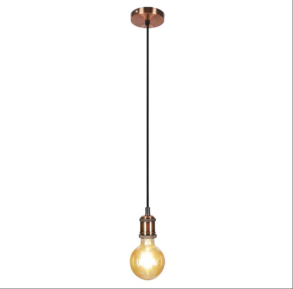 Retro Edison Socket Hanging Lamp with 61-Inch Adjustable Cord for Dining Tables and Kitchen Islands