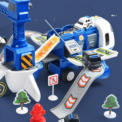 Interactive Cargo Plane Toy Set with Vehicles & Accessories for Kids Ages 3-6 | STEM Building Play for Toddlers & Preschool Boys Girls