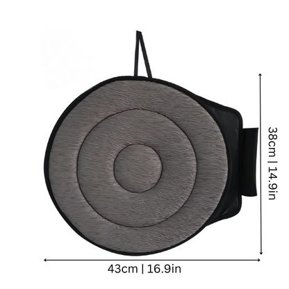 Rotating Transfer Cushion Memory Foam 360° Pivot Pad for Cars Wheelchairs Office Chairs Mobility Support Black Gray