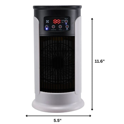 Compact Evaporative Cooler with Humidifier for Bedroom, Office & Dorm – 6-Speed Rolling AC Alternative