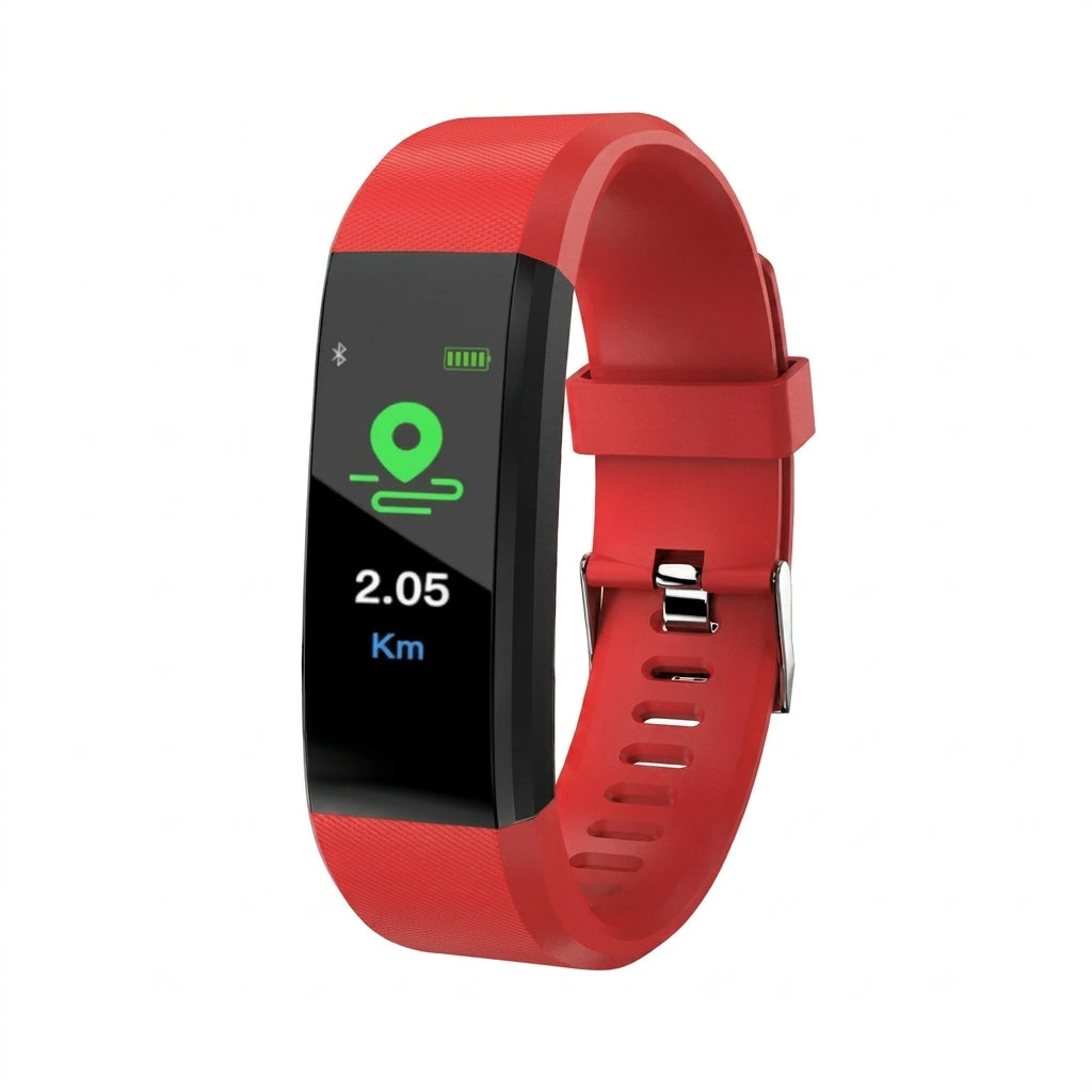 Health Tracking Smartwatch with Heart Rate Monitor, Blood Pressure Tracker & Fitness Counter for Active Aging