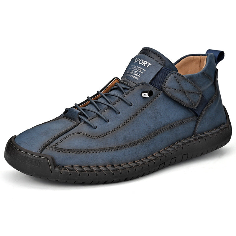 Men's Slip-On Walking Shoes with Arch Support for Plantar Fasciitis, Wide Fit Lightweight Casual Footwear for All-Day Comfort