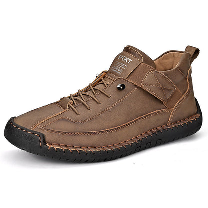 Men's Slip-On Walking Shoes with Arch Support for Plantar Fasciitis, Wide Fit Lightweight Casual Footwear for All-Day Comfort