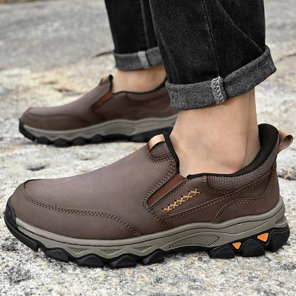 Men's Arch Support Slip-On Loafers for All-Day Walking & Standing | Posture-Correcting Footbed
