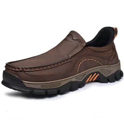 Men's Slip-On Footbed Loafers for All-Day Arch Support & Alignment | Cushioned Walking Sneakers with Ergonomic Sole for Pain Relief &