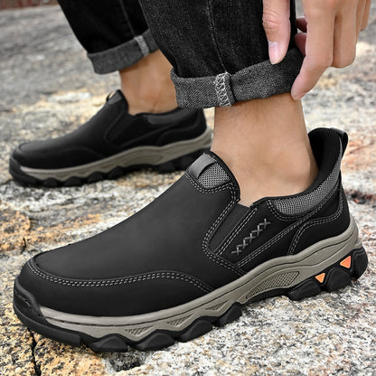 Men's Arch Support Slip-On Loafers for All-Day Walking & Standing | Posture-Correcting Footbed