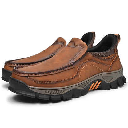 Men's Slip-On Footbed Loafers for All-Day Arch Support & Alignment | Cushioned Walking Sneakers with Ergonomic Sole for Pain Relief &
