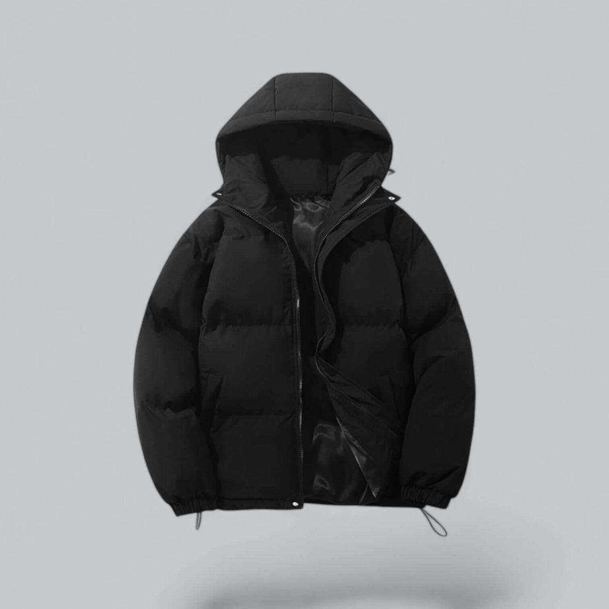 Insulated Button-Front Parka with Removable Hood for Men – Cold Weather Outerwear for Winter Commutes & Outdoor Activities
