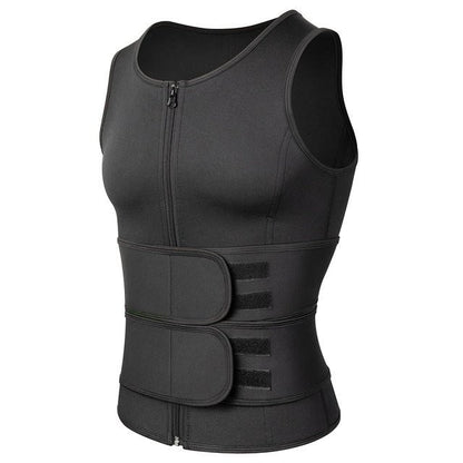 Thermal Compression Workout Tank for Men – Heat-Activated Sweat Enhancer for Fitness & Core Support