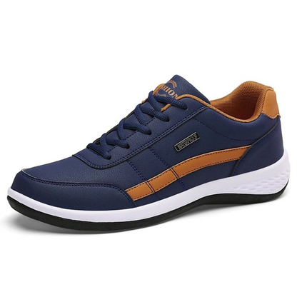 Orthopedic Walking Sneakers for Men with Arch Support & Anti-Slip Sole - Breathable Lace-Up Athletic Shoes for Everyday Comfort