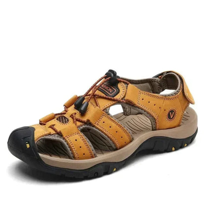 Men's Adjustable Comfort Sandals with Arch Support & Low Heel for Daily Wear & Walking