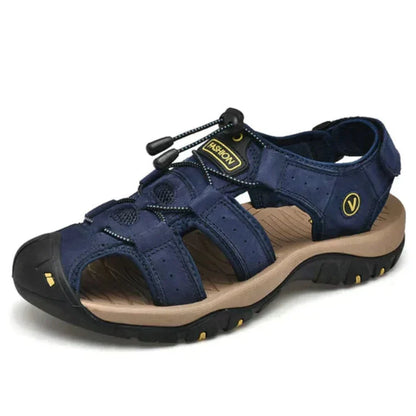 Men's Adjustable Comfort Sandals with Arch Support & Low Heel for Daily Wear & Walking