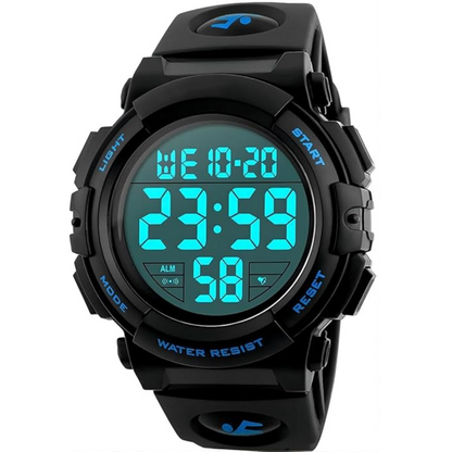 Tactical Digital LED Sports Watch Waterproof Shockproof Outdoor Adventure Timepiece for Men Active Lifestyle Running Hiking Fitness Training