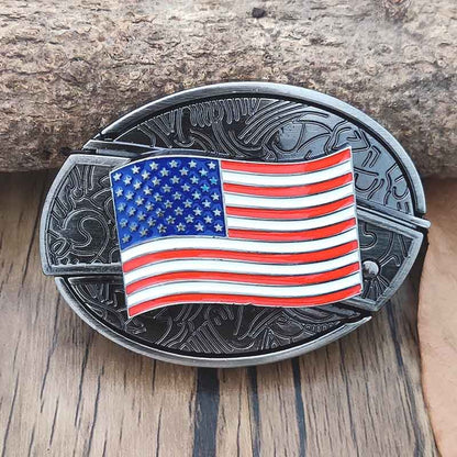 Western Accessory Clasp with Concealed Utility Feature for 1.5 in Straps | Decorative Zinc Alloy Hardware for Ranch, Rodeo & Everyday Wear