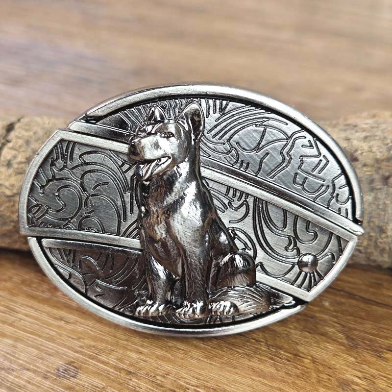 Western Metal Belt Buckle with Hidden EDC Tool | Interchangeable Oval Designs for Men & Women | Fits 1.5 Inch Belts | Rodeo Ranch Country