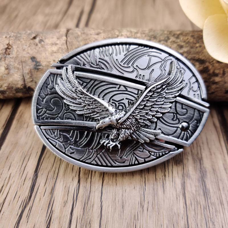 Western Accessory Clasp with Concealed Utility Feature for 1.5 in Straps | Decorative Zinc Alloy Hardware for Ranch, Rodeo & Everyday Wear