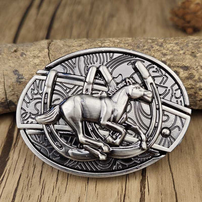 Western Accessory Clasp with Concealed Utility Feature for 1.5 in Straps | Decorative Zinc Alloy Hardware for Ranch, Rodeo & Everyday Wear