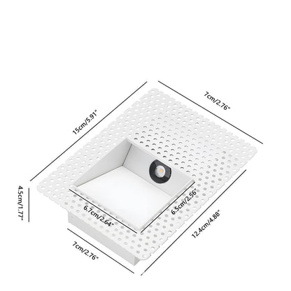 Flush-Mount LED Step Light with Motion Sensor for Stairs & Hallways – Automatic Low-Profile Night Light 3W Aluminum Housing 110° Beam – Choo