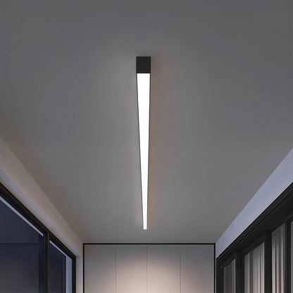 Dimmable LED Flush Mount Light Bar – Aluminum Low-Profile Strip Ceiling Fixture for Kitchen, Hallway, Bedroom – Remote Adjustable Color Temp