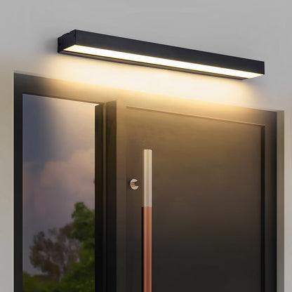 LED Exterior Sconce Fixture 8-32 Inch Hardwired IP65 Waterproof Black Aluminum for Porch Patio Garage Courtyard Stairway Hallway
