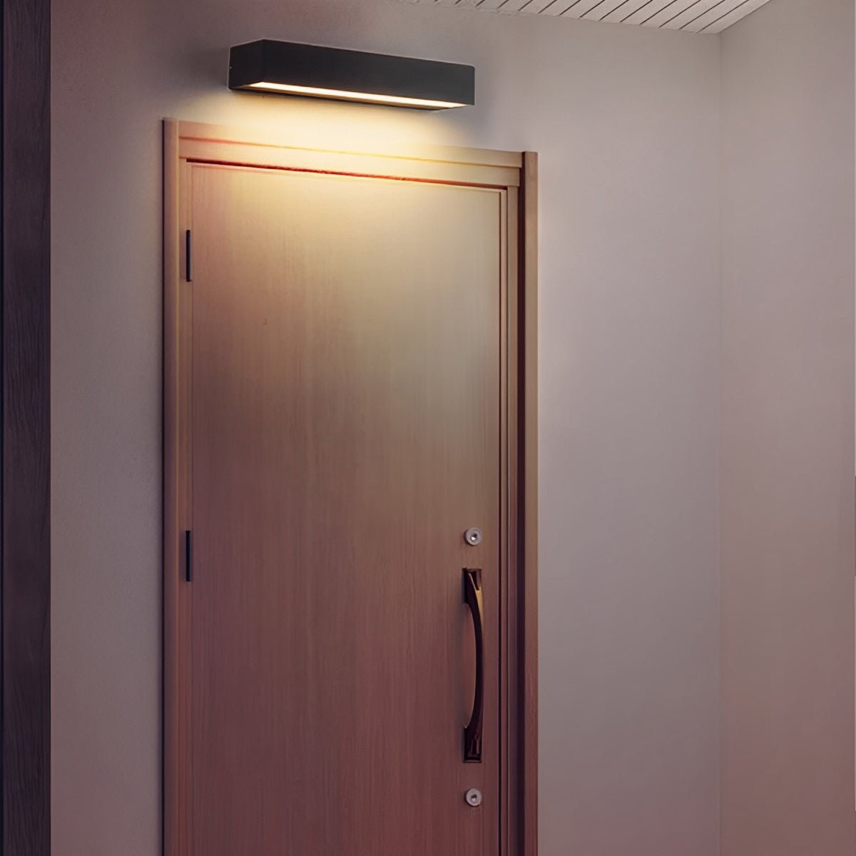 LED Exterior Sconce Fixture 8-32 Inch Hardwired IP65 Waterproof Black Aluminum for Porch Patio Garage Courtyard Stairway Hallway
